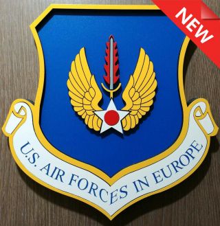 8 " United States Air Force In Europe Usafe 3d Crest Plaque Ramstein Air Base