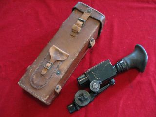 U.  S.  Ww1 Warner Swasey Telescopic Scope / M.  1913 Musket Sight & Leather Case N R