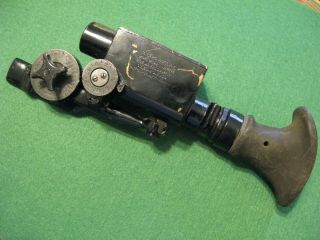 U.  S.  WW1 Warner Swasey Telescopic Scope / M.  1913 Musket Sight & Leather Case N R 2