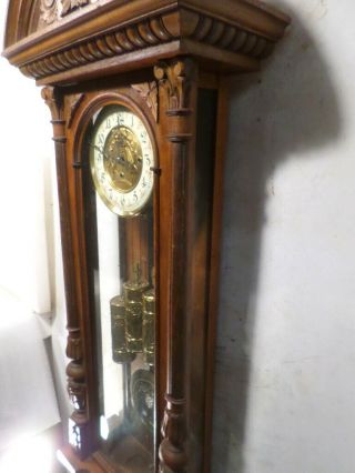 Gustav Becker German GRAND SONNERIE 3 Weight Driven Regulator Wall Clock - 1890 4