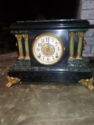 Antique Seth Thomas Adamantine Mantle Clock