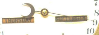 Waterbury 43 Double Dial Calendar Shelf Clock - - With 2 Labels 9