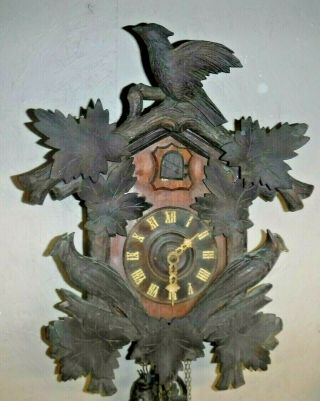 Antique c.  1905 American Cuckoo Co. ,  Philadelphia Clock 2 Weight 2