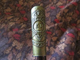 Antique Quebec Tercentenary 1608 - 1908 Swagger Stick Souvenir Royal Canadian Reg