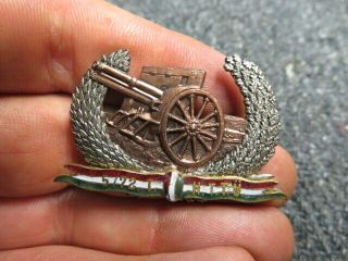 Hungarian Army Artillery Badge - - Enamel