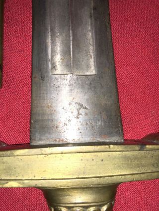 Civil War AMES ARTILLERY SHORT SWORD 1832 MODEL DATED 1835W/ORIGINAL SHEATH 11