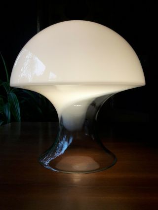 Mid Century Modern Gino Vistosi Murano Glass Mushroom Table Lamp,  Italy,  1970s
