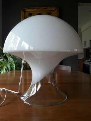 Mid Century Modern Gino Vistosi Murano Glass Mushroom Table Lamp,  Italy,  1970s 3