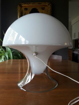 Mid Century Modern Gino Vistosi Murano Glass Mushroom Table Lamp,  Italy,  1970s 4