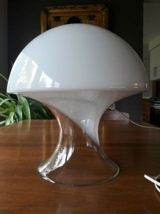 Mid Century Modern Gino Vistosi Murano Glass Mushroom Table Lamp,  Italy,  1970s 5