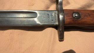 WW1 British Sanderson bayonet and scabbard Lee Enfield SMLE Pattern 1907 2