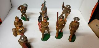 Vintage Barclay,  Manoil,  Lead Figures Soldiers