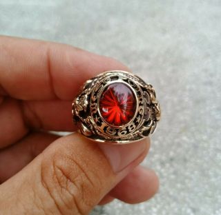 Us Military Academy West Point Rings 1968 Gold 10k Ruby Stone Size 10