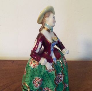 Antique Porcelain Derby Type Figure 18th century Country Lady German French 4