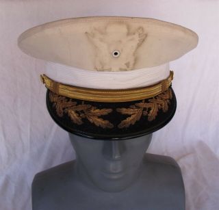Vtg Us Army Officers Hat Cap By Brooks 1970 
