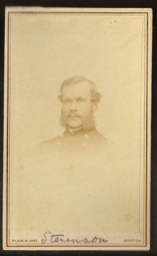 Civil War Era Cdv Union General Thomas Stevenson 24th Mass.