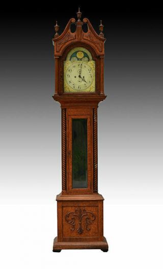 Antique Tall Case Grandfather Clock