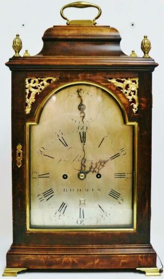 Antique English Twin Fusee Verge 8 Day Bracket Clock John Belling C1790