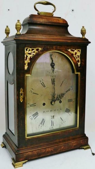 Antique English Twin Fusee Verge 8 Day Bracket Clock John Belling C1790 2