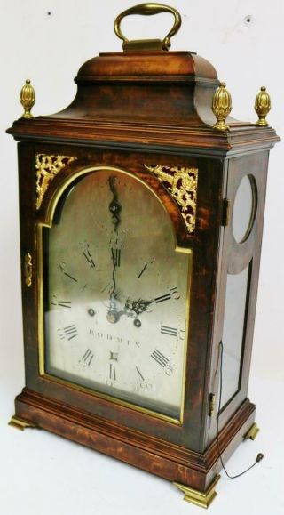 Antique English Twin Fusee Verge 8 Day Bracket Clock John Belling C1790 3