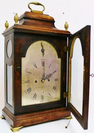 Antique English Twin Fusee Verge 8 Day Bracket Clock John Belling C1790 7