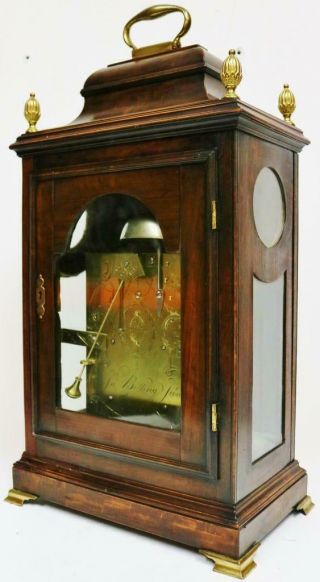 Antique English Twin Fusee Verge 8 Day Bracket Clock John Belling C1790 9