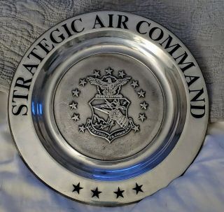 Commemorative Plate For Stategic Air Command,  U.  S.  Air Force