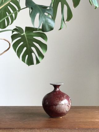 DAVID CRESSEY EARTHGENDER Signed Glazed Ceramic Vase California Modern Pottery 2
