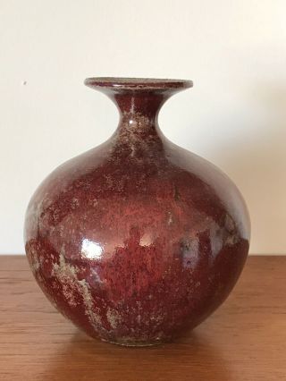 DAVID CRESSEY EARTHGENDER Signed Glazed Ceramic Vase California Modern Pottery 3
