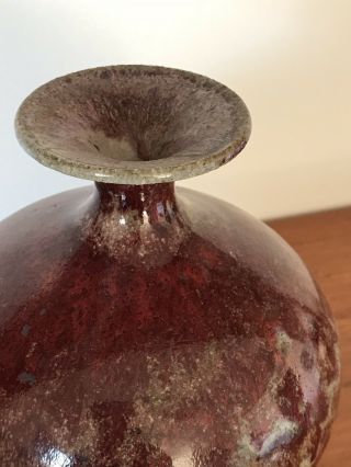DAVID CRESSEY EARTHGENDER Signed Glazed Ceramic Vase California Modern Pottery 5