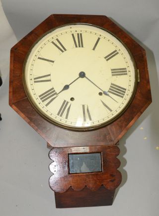 Hyper - Rare Antique Chauncey Jerome 8 - Day Double Fusee Wall Clock,  Project Clock