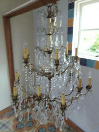 Large Italian Crystal Chandelier Likely 1050 