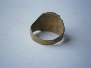 SKULL Ring SPECIAL Force SHOCK Troops Military WW2 wwII or WW1 wwI BRONZE Trench 5