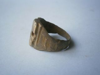 SKULL Ring SPECIAL Force SHOCK Troops Military WW2 wwII or WW1 wwI BRONZE Trench 6