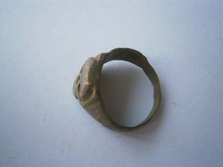 SKULL Ring SPECIAL Force SHOCK Troops Military WW2 wwII or WW1 wwI BRONZE Trench 7