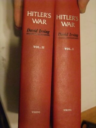 Hitler’s War David Irving Volumes 1 & 2 Hardcover Dust Jacket 1977 Viking 1st Ed