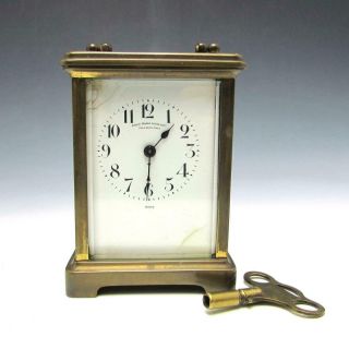 Antique Bailey Banks & Biddle French Charles Hour Carriage Clock For Repair