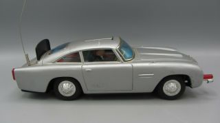 Vintage 1965 Gilbert James Bond 007 Aston Martin DB5 Tin Car Toy / Japan Read 8