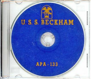 Uss Beckham Apa 133 Cruise Book Wwii On Cd Rare Navy