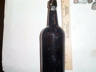 Vicksburg Civil War Dug Relic Soldiers Camp Black Glass Beer Ale Bottle W Crown