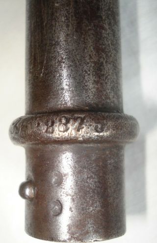 Wwi France - French Army 1886 Lebel Steel Bayonet Scabbard - 53,  4 Cm