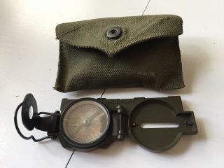 Vintage Brunson Military Compass Us Army Corps Of Engineers