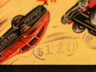 c.  1950 US Zone Germany Schuco Fex 1111 SOS Tin Windup Clockwork Car Toy 12