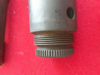 STEN WW2 Mk2 barrel nut with front sight and ejector. 6