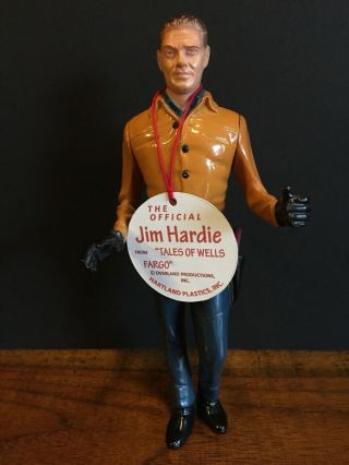 Vtg 1960s Hartland Gunfighter Jim Hardie Tales Of Wells Fargo Western Figure Toy