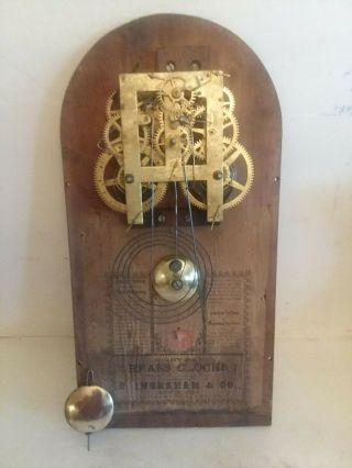 Elegant E.  Ingraham Doric Mantle Shelf Parlor Clock 3