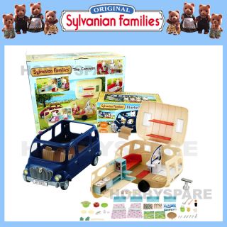 Sylvanian Families Caravan,  Bluebell Seven Seater Bus Combo Set 5045 4699