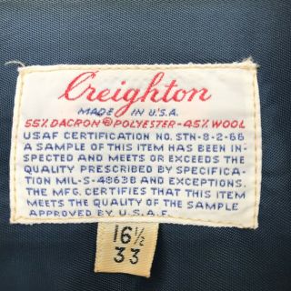 VtG USAF Air Force Senior Master Sergeant Creighton Uniform Shirt Pants Wool 9