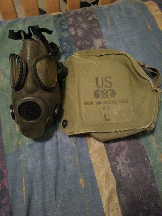 Vietnam Era M - 17 Gas Mask Complete