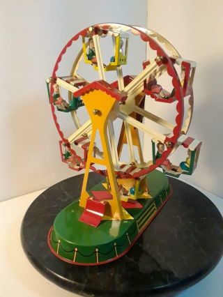 Vintage JW Altes,  Nuremberg Germany Tin Litho Ferris Wheel Fully 2
